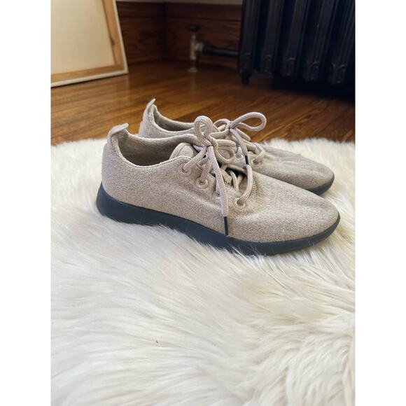 Allbirds Tan Blue Two Tone Wool Runners Sneakers Shoes - Picture 1 of 7
